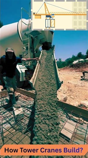 How a Massive Crane is Installed at Construction Site 🏗️ #Shorts