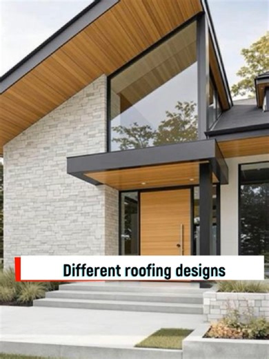 Different Roofing Designs Different roofing designs give a building its character, performance, and overall appearance. Common types include hipped roofs which are strong and stable, gable roofs which are simple and cost effective, flat roofs which give a modern look, skillion roofs which have a single slope, and hidden roofs which are concealed behind parapet walls for a clean finish. Ukichagua roof design inayofit mazingira na budget yako, the house becomes both functional and stylish. Plan be