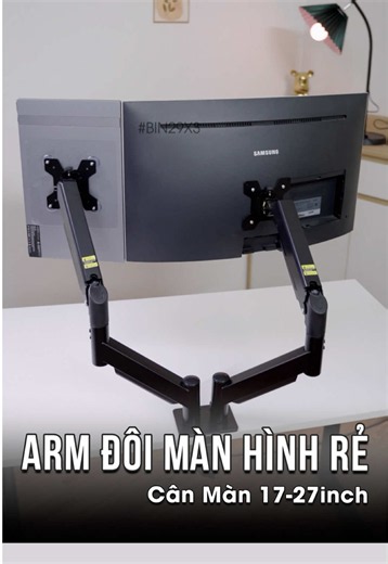 Arm Treo Màn Hình Đơn / Đôi Rẻ Thối Có Gì #arm #armmanhinh #giatreomanhinh #armtreomanhinh #giadomanhinh