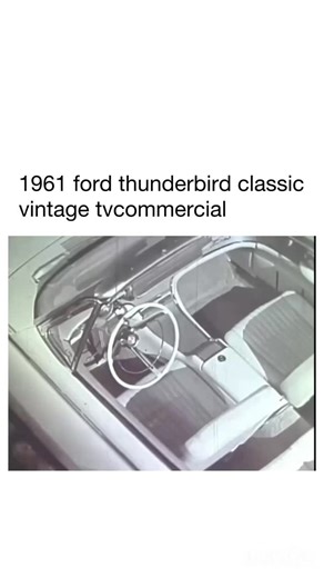 explaining the world in vintage | 1961 ford thunderbird classic vintage tvcommercial #explorepage #vintage #pen #modern #furniture #reels #vintage #vintagestyle... | Instagram