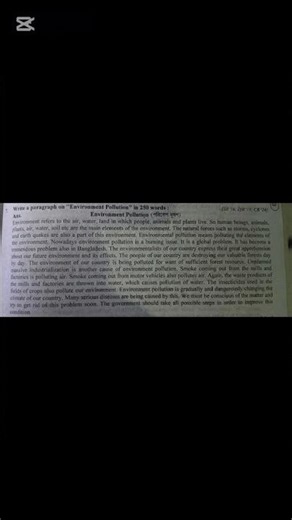 Environment pollution paragraph #trending #viral #shorts #subscribe #viralshorts