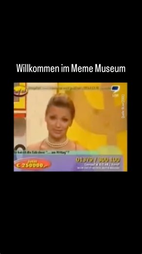 Meme Museum Deutschland on Instagram: "Ein 2001 Meme. Der Ursprung vom „Leck mich am Arsch!“ Meme stammt vom Call-TV-Sender 9Live, aus der Show „Greif ab“, moderiert Alida Kurras. Richtig bekannt wurde der Clip später durch TV total. 9Live, auch bekannt als „Abzocksender“, ist „der erste Quizsender Deutschlands“ (laut 9Live), bei dem Dutzende Memes entstanden sind. Zuschauer wurden dazu animiert, für teure Telefongebühren anzurufen, um extrem einfache Rätsel zu lösen. Der Sender stand jahrelang