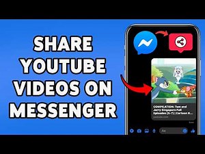 How To Share YouTube Videos On Messenger App 2024 | Send YT Videos To Messenger Friend Tutorial