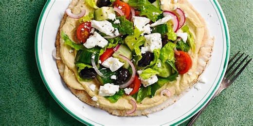 A weeknight winner: Greek salad flatbreads recipe