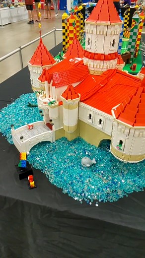 Amazing LEGO Super Mario Peach's Castle Build by Martin Harris