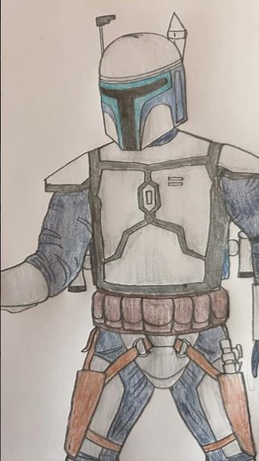 Star Wars Fan Art: Bounty Hunter Jango Fett (REMAKE)