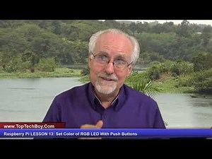 Raspberry Pi LESSON 13: Set Color of RGB LED with Push Buttons