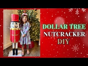 EASY DOLLAR TREE CHRISTMAS NUTCRACKER! #dollartreediy #nutcracker #christmasdecorations
