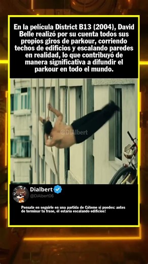 En la película District B13 (2004), David Belle realizó por su cuenta todos sus ...