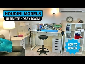 MY ULTIMATE HOBBY ROOM Tips on how to layout a useful and inviting room to scale model