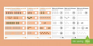 Farm-Themed Addition to 20 Worksheet