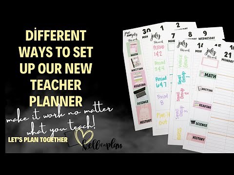 Plan with Me- Different Ways to Set Up Our NEW Teacher Planner