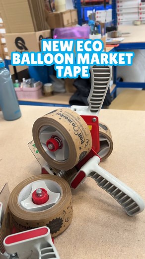 3K views | We've upgraded our tape!!  You may have noticed on some of your orders that we've updated our signature BM tape to be more eco-friendly! We've ditched the plastic tape and switched over to a paper-based one. Better for the planet and that same great feeling when it hits your doormat. Easy!  | Balloon Market | Facebook