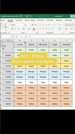 Comment faire un tableau à double entrée dans Excel