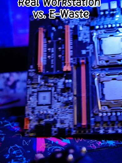 Real workstation vs. E-waste#game #technology #diy #pc #tech | technology