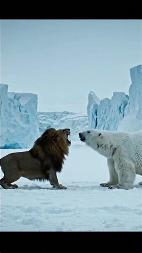 LION vs. POLAR BEAR: The Impossible Battle in Antarctica