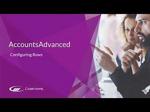 AccountsAdvanced - Configuring Rows