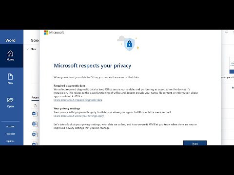 How To Get Rid Of Microsoft Respects Your Privacy Pop Up On Opening Microsoft Office Apps Windows PC