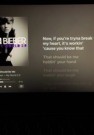 That Should Be Me - Justin Bieber Lyrics
