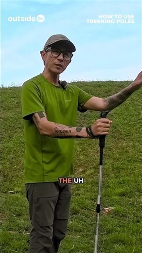 This the correct way to use Trekking Pole