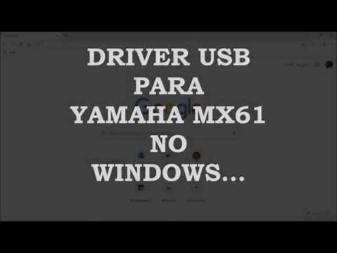 BAIXAR E INSTALAR DRIVER PARA USB WINDOWS E YAMAHA MX61