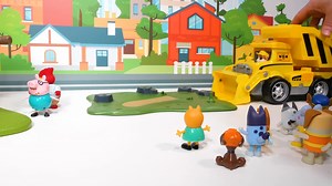 Bluey and Bingo have spending Money at the Supermarket! Bluey and Friends Build a Community Playground! | Adalki sfm