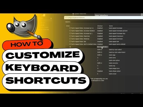 How to Customize Keyboard Shortcuts in GIMP