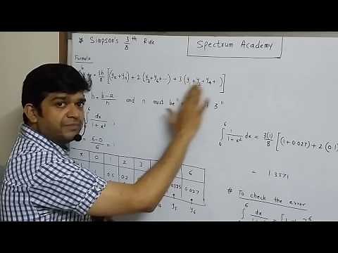 Simpson's 3/8 rule| Applied maths