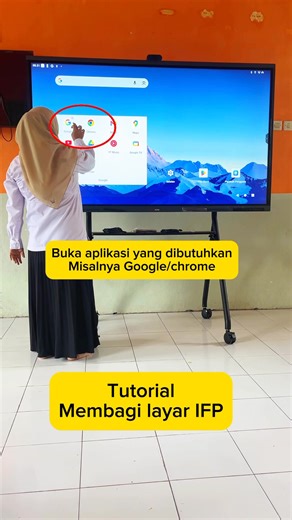 18K views · 17K reactions | Sangat membantu dengan menampilkan dua aplikasi dilayar IFP Bergerak, berbagi menginspirasi untuk perubahan pendidikan yang lebih baik #IFP #smarttv #kelasdigital #tutorial | Rahmaningsi Incy | Facebook