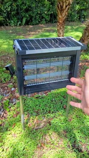 Waterproof solar power mosquito/insect zapper! 😲 #bugzapper #mosquitozapper #insectzapper