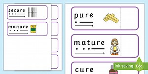 Phase 3 'ure' Read and Reveal Activity