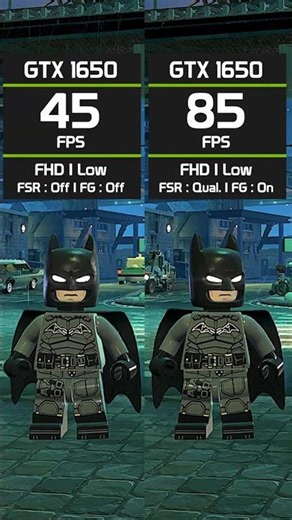 LEGO Batman: GTX 1650 Performance - FSR/FG Boost!