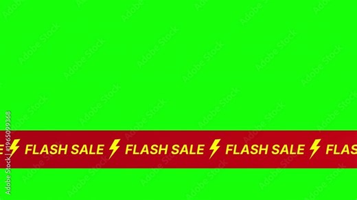 A flash sale sign appears on screen with bold letters