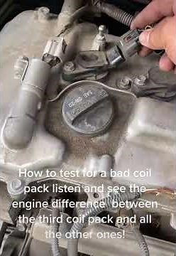 How to check a coil-pack with the engine running #shorts