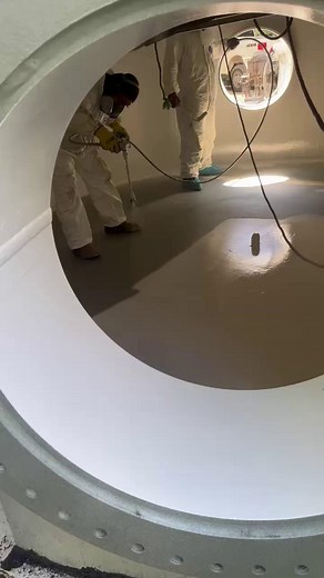Perma Clean 100 SL in action...AGAIN! 💥 Here’s a behind-the-scenes look at the application on a brand-new standpipe built by Caldwell Tank for AQUA Pennsylvannia in the beautiful Pocono Mountains, PA. Learn more about PC100 SL. https://ow.ly/iuSi50XjO2n #PermaClean100SL #TankCoatings #CorrosionControl | Induron Protective Coatings