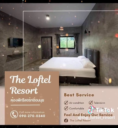 ห้องพักเปิดใหม่รายเดือน-รายวัน แถวอ่อนนุช ประเวศ ลาดกระบัง FB : The Loftel Resort IG : the_loftel_resort line add : @loftel55 tiktok: @the_loftel_resort Call : 0902700340