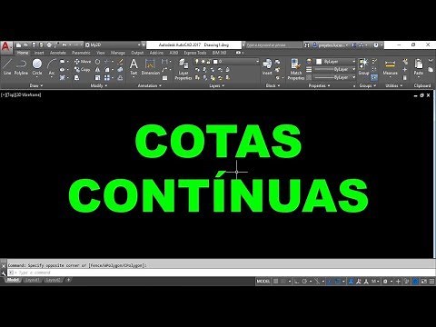 Cotas Contínuas e Alinhadas no AutoCAD - Dica Rápida 09/10