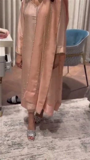 Blush Pink Silk Elegance 💕#trending #youtubeshorts #virqlshorts #foryou #dress