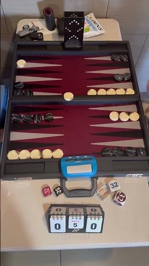 Alex vs Maeis - EPIC #Backgammon CLASH [FTH board]! 🎲🎲