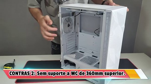 GABINETE MONTECH X3 MESH - 6 FANS RGB, LATERAL VIDRO, CUSTO X BENEFICIO