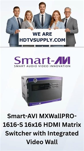 Smart-AVI MXWallPRO-1616-S 16x16 HDMI Matrix Switcher with Integrated Video Wall