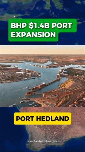 LykeShares on Instagram: "BHP is spending $1.4 billion upgrading Port Hedland — the world’s biggest iron-ore port. A sixth car dumper. New five-kilometre conveyors. A push to hit 305 million tonnes a year. A huge play as Rio Tinto ramps up its African mines. Will it be enough? Credit: Google Maps • Pilbara Ports #Mining #ASX #BHP #PortHedland #Pilbara #IronOre #Australia #Resources #Infrastructure #WAMining #LykeShares #InvestingAus"