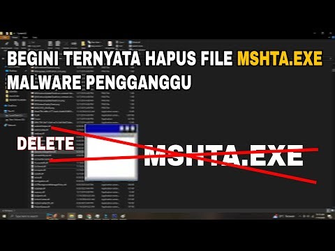 CARA SIMPLE HAPUS FILE MSHTA.EXE YANG TIDAK BISA DI HAPUS | SEMUA FILE 2026