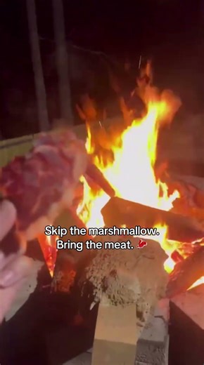 Ditch the marshmallow. Pack real campfire fuel. 🥩
