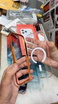 Front metal plate case for 17pro orange | iphone 17pro cosmic orange transparent cover