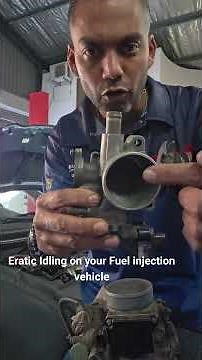 Erratic idling on a vehicle try cleaning the throttle body before replacing any sensors.