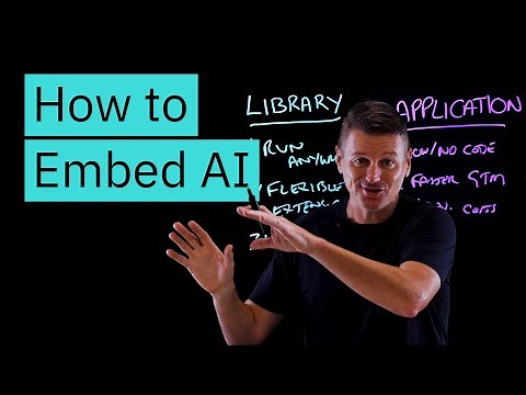 How to Add AI to Your Apps Faster with Embedded AI