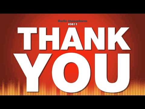 Thank you very Much - Male Voice Speaks