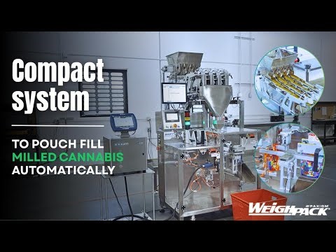 Weighing & Pouch Filling Milled Cannabis with PrimoLinear V-Mini and Swifty Mini System