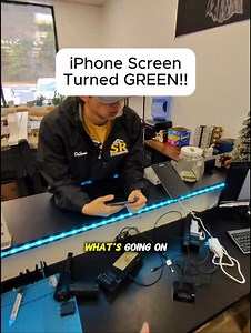 🚨iPhone Screen Turned Green!! Are you having a tech problem? We accept mail ins! We have a Mail-In Link that’s in our bio and we’ll bring your device back to life! 🩺💊 #phonerepair #phone #tech #phonecase #repair repairshop electronics electronicsrepair electronicrepairshop digitaldoctor digitaldoctormarketing mailinrepair education storytime tips reseller review techtip | Digital Doctor Repairs